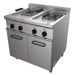 FRITEUSE ÉLECTRIQUE - LIGNE EASY - MOD. G7JYM2V13 - N. 2 cuves 13+13 Lt d'huile - Puissance kW 24 - Dim.  80x70xh85 cm - Norme CE