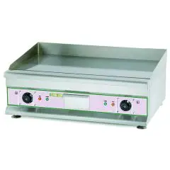 PLANCHA ÉLECTRIQUE DE COMPTOIR - Mod EG750 - Surface lisse - PUISSANCE 6 kW - Surface de cuisson cm L 74,6 x P 39,8 - Alimentation TRIPHASÉE