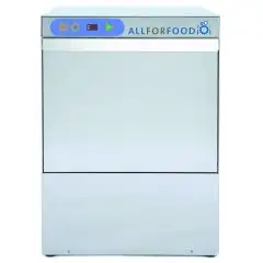 LAVE-VAISSELLE ÉLECTRONIQUE EN ACIER INOXYDABLE AISI 304 - Mod EVA50SP - Passage utile hauteur maximum cm 35,5 - Panier carré cm 50 x 50 - Cycle 60-120-180-240-600" - Doseur de produit de rinçage et de détergent - Dimensions cm L 57,5 x P 60 x H 80,5