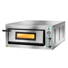 FOUR À PIZZA ÉLECTRIQUE - Mod. FME 4 - Panneau de contrôle MANUEL - Monophasé/triphasé - N. 1 chambre - Dim. chambre cm 61x61xh14 - Puissance 4,2 kW - Norma CE - Norme CE