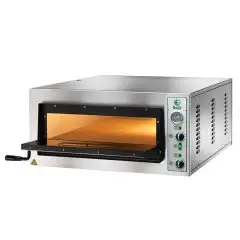 FOUR À PIZZA ÉLECTRIQUE - Mod. FME 6 - Panneau de contrôle MANUEL - Monophasé/triphasé - N. 1 chambre - Dim. chambre cm 61x91,5xh14 - Puissance 7,2 kW - Norme CE