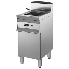 FRITEUSE À GAZ - LIGNE IKON - Mod 7DGGH1TL - N 1 Cuve Lt 18 d'huile - Dimensions 40 x 70 x h 85/90 cm