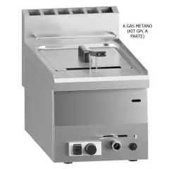 FRITEUSE DE COMPTOIR À GAZ - LIGNE M - MOD. 60/30 FRG - N. 1 cuve Lt. 8 d'huile - Puissance kW 6,8 - Dimensions: cm L 30 x P 60 x H 30 - Norme CE