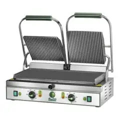 PLAQUE EN FONTE - ÉLECTRIQUE - Mod. PE 50L - Plaque double lisse - Plan de cuisson: cm 48x23 - Puissance 3600 W - 230V Monophasé - 230/400 V triphasé - Norme CE