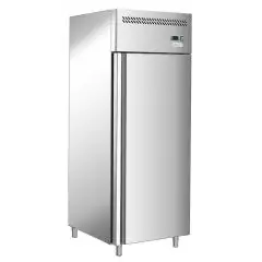 ARMOIRE RÉFRIGÉRÉE EN ACIER INOX - STATIQUE - Mod. G-GN600BT-FC - GASTRONORM 2/1 ( 65x53cm) - N. 1 PORTE - CAPACITÉ BRUTE 700 LT - Température -18º/-22ºC - Dim. 68x81x201 cm - Norme CE