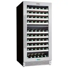 Vitrine réfrigérée pour vin ventilée avec température de +5 à +12 °C et de +12 à +20 °C Forcar G-VI120D