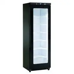 Armoire réfrigérée congélateur - Mod GN 400 G BT BLACK - Statique avec agitateur - 1 porte vitrée - Capacité 400 L - Température -15°/-22°C - Dimensions L 60 x P 62,5 x H 186 cm