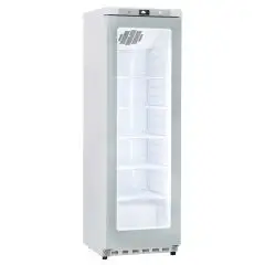 Armoire frigorifique - Mod GN 400 G TN - Statique avec agitateur - Gastronorme 2/1 (cm 65 x 53) - 1 porte vitrée - Capacité 400 L - Température +2°/+10° C - Dimensions cm L 60 x P 62,5 x H 186