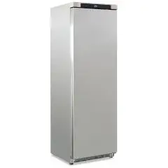 Armoire r&eacute;frig&eacute;r&eacute;e statique ventil&eacute;e en acier inoxydable mod&egrave;le GN 400 TN INOX, temp&eacute;rature 0&deg;C / +10&deg;C, capacit&eacute; brute 400 Lt, dimensions ext&eacute;rieures 600 x 625 x 1860 mm.