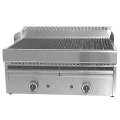 GRILLE À GAZ ET EAU DE COMPTOIR - Mod WRGV6777 - Flamme pilote - Dimensions cm L 77 x P 63 x H 43