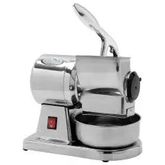 RÂPE - MOD. GRAGM - ALIMENTATION V 230/50Hz MONOPHASE - PUISSANCE Kw 0,38 (0,5 Hp) - PRODUCTION HORAIRE 30 Kg - DIM. 17 x 28 x h31 cm - NORME CE