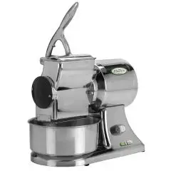 RÂPE - MOD. GRAGS1 - Alimentation V 230/50Hz MONOPHASE - PUISSANCE Kw 0,75 (1,0 Hp) - PRODUCTION HORAIRE 70 Kg - DIM. 22 x 38 x h38 cm - NORME CE