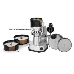 HAMBURGUERIE MANUELLE - Mod HAMB HR MULTIDISCO - STRUCTURE EN ALUMINIUM ANODISÉ - DIMENSIONS DES MOULES INTERCHANGEABLES Ø 100, 130 ET 150 mm