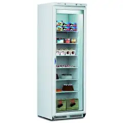 PRÉSENTOIR VERTICAL RÉFRIGÉRÉ - MOD. GHIACCIO PLUS N 40 - CAPACITÉ LT. 360 - TEMPÉRATURE -15°/-25° - Dim. Cm. L 60 x P 62 x h 188 - Norme CE