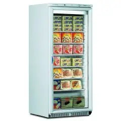 PRÉSENTOIR VERTICAL RÉFRIGÉRÉ - MOD. GHIACCIO PLUS N 60 - CAPACITÉ LT. 580 - TEMPÉRATURE -15°/-25° - Dim. Cm. L 77,5 x P 73 x h 188 - Norme CE