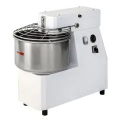 PÉTRIN À SPIRALE À TÊTE FIXE - Mod. MDOE 20 - Alimentation monophasée 230V - Capacité cuve 22 L - Poids pâte 18 kg - Puissance  0,75 kW - Norme  CE