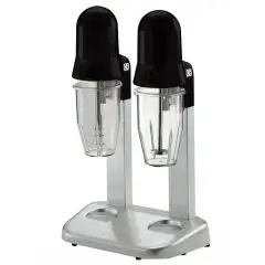 Blender pour frappé - Mod FANO SASSONIA VV - Avec variateur de vitesse - 2 verres en tritan lt 0,55 x 2 - Alimentation 230V monophasé - Puissance W 100 + 100 - Dimensions cm L 30 X P 19,5 X h 48,5