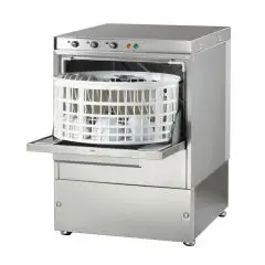 LAVE VERRES mod. J 36 - PASSAGE UTILE HAUTEUR MAXIMUM cm 18 - PANIER ROND diamètre cm 36 - Cycle 120" - Dimension totale cm 42,5x45,5x60,6
