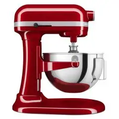 BATTEUR MÉLANGEUR PLANÉTAIRE KITCHENAID - Mod K55R Heavy Duty Rouge Impériale - Structure en métal - 1 bol lt 5,2 - Puissance 375 W - Alimentation monophasée 220-240V - Dimensions cm L 28,7 x P 37,1 x H 41,9