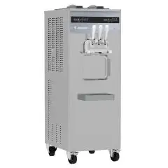 MACHINE SOUPLE POUR LA CRÈME GLACÉE AU SOL - Mod GESO KE3P VERTICAL - CAPACITÉ lt 2 x 12 - CONDENSEUR AIR/EAU - ALIMENTATION V 400/50Hz TRIPHASÉ - PUISSANCE KW 4,1 - DIM cm L 53 x P 67/77 x h 144