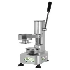 PRESSE À HAMBURGER MANUELLE - MOD. PRAM10 - DIMENSIONS MOULE Ø 10 cm - DIM. 19 x 25 x h32 cm - NORME CE