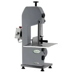 SCIE À OS À RUBAN - MOD. SEOSV15M- STRUCTURE EN MÉTAL POLI - HAUTEUR COUPE 25 cm - Alimentation V 230/50Hz MONOPHASE  - PUISSANCE Kw 0,75 (1,0 Hp) - DIM.  37 x 41 x h 81 cm - NORME CE