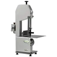 SCIE À OS À RUBAN - MOD. SEOSA18T- STRUCTURE EN ALUMINIUM ANODISÉ - HAUTEUR COUPE 32 cm - Alimentation V 230/400/50Hz TRIPHASE  - PUISSANCE Kw 0,75 (1,0 Hp) - DIM.  42 x 53 x h 91 cm - NORME CE