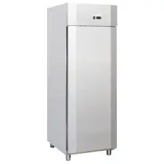 ARMORE RÉFRIGÉRÉE EN ACIER INOXYDABLE - MOD MASTERCHEF 700 NX - VENTILÉ - 1 PORTE - CAPACITÉ DE 700 LITRES - TEMPÉRATURE DE -18°/-22°C - PUISSANCE DE 250 W - DIMENSIONS cm L 70 x P 82,3 x 204,5 H
