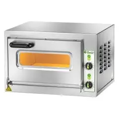 FOUR ÉLECTRIQUE A PIZZA - Mod MICROV22C - 1 chambre - Plan de cuisson en pierre réfractaire - Dimensions chambre cm L 40,5 x P 40,5 x H 22 - N pizzas 1 (Ø cm 33) - Puissance 2,2 kW - Monophasé