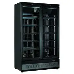 Présentoir vertical réfrigéré pour surgelés et glaces ventilé d'une capacité de 930 litres Klimaitalia OT126DV2B