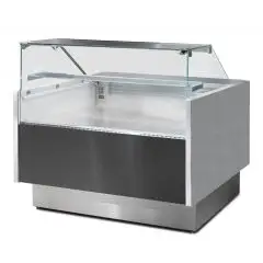 COMPTOIR-VITRINE RÉFRIGÉRÉ - MOD ERRE VD - FROID VENTILÉ - TEMPÉRATURE MINIMALE DE SERVICE +2/+5°C - PROFONDEUR PLAN D'EXPOSITION : 65 cm