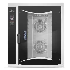FOUR ÉLECTRIQUE À CONVECTION ET VAPEUR AVEC COMMANDES TOUCH SCREEN - Cod. MISTRAL 10TTR M14 - CONVIENT POUR BOULANGERIE ET PÂTISSERIE - VENTILÉ- Capacité four PLAQUES n. 10   60x40 cmo 66 x 46 - Puissance kW 20 -Voltage400 V 50/60 Hz TRIPHASE - LAVAGE AUT