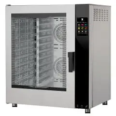 Four à gaz combiné à convection et à vapeur pour la gastronomie, la boulangerie et la pâtisserie 10 plaques Allforfood MTG10L
