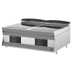 PLAN DE CUISSON ÉLECTRIQUE - Mod 7ULEF2 - N 4 plaques à induction - Dimensions L 80 x P 70 x H 28 cm