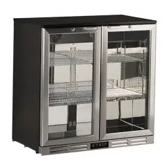 PRÉSENTOIR RÉFRIGÉRÉ EN ACIER - Mod U185ZJ - Température +0°/+10°C - Capacité 202 L - Alimentation MONOPHASE V220-240/1 - Puissance 190 W - Dimensions cm L 90 x P 53 x H 83,5 - Poids Kg. 58