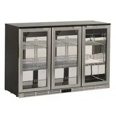 PRÉSENTOIR RÉFRIGÉRÉ EN ACIER - Mod U285ZJ - Température +0°/+10°C - Capacité 315 L - Alimentation MONOPHASE V220-240/1 - Puissance 220 W - Dimensions cm L 135 x P 53 x H 83,5 - Poids Kg. 79