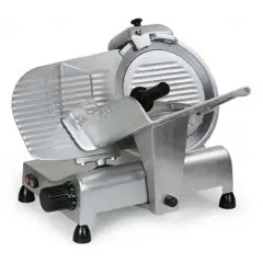 TRANCHEUSE OBLIQUE - Mod. S 300 FR CEV - Lame en acier inox ø 300 - Capacité de coupe L 245 x P 195 mm - Affûteur fixe - Alimentation monophasée 230V/1/50Hz - Norme CE