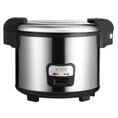 CUISEUR À RIZ - Mod SC8195 - Structure en acier - Capacité de riz cuit de 14 litres - Puissance de 1950 W - Alimentation monophasée - Dimensions cm L 38,5 x P 33,5 x 48h