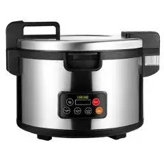 CUISEUR À RIZ - Mod SD82C - Structure en acier - Capacité de riz cuit de 22 litres - Puissance de 2500 W - Alimentation monophasée - Dimensions cm L 48 x P 41 x 54,8h