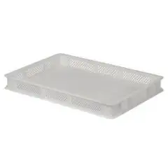 BACS À PÂTONS EN POLYPROPYLÈNE - CÔTÉS ET FOND PERFORÉS - CAPACITÉ 12 L - DIMENSIONS EXTÉRIEURES L 60 x P 40 x h 7 cm