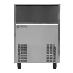 MACHINE À GLAÇONS PLEINS AVEC SYSTÈME À ASPERSION - Mod SS 95 - TYPE DE GLAÇON M/L - GLAÇON 22/40 g - PRODUCTION AVEC MOTEUR À AIR JUSQU’À 82 kg/24h - PRODUCTION AVEC MOTEUR À EAU JUSQU’À 81 kg/24h - Dim L 64,5 x P 64,5 x H 87 cm