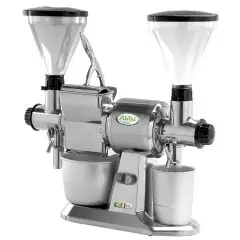MOULIN À CAFÉ MOULIN À POIVRE ET RÂPE - MCMPGR CGPM - PRODUCTION HORAIRE CAFE'/FROMAGE 10/50 Kg - Alimentation V 230/50-60Hz MONOPHASE - PUISSANCE Kw 0,75 (0,1 Hp) - DIM. 26 x 65 x h65 - NORME CE