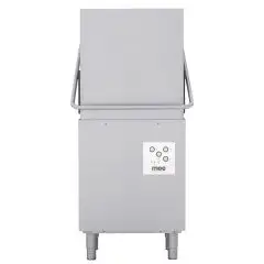 LAVE-VAISSELLE À CAPOT MÉCANIQUE EN ACIER INOXYDABLE - MOD U110N PS - AVEC POMPE DE VIDANGE - ALIMENTATION TRIPHASÉE - HAUTEUR UTILE MAXIMALE DU PASSAGE 43 cm - PANIER CARRÉ 50x50 cm - CYCLE (s) 90/120 - Dimensions totales cm L 64 x P 74 x 150 H