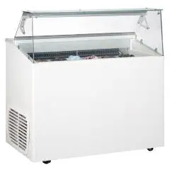 VITRINE À GLACES - MOD. VETRINA TP 6 - CAPACITÉ 246 L - TEMPÉRATURE -15°/-20°C - Dim. L 120 x P 67,3 x h 117,5 cm - Norme CE
