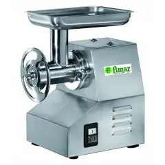 HACHOIR PROFESSIONNEL À VIANDE 22 TSE (groupe broyage extractible) - Groupe broyage acier inox - Puissance hp 1,5 - 1100W 230V Monophasé - Production horaire: Kg/h 150-250