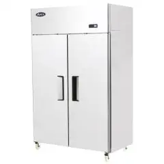 ARMOIRE RÉFRIGÉRÉE COMPACTE EN ACIER INOX - Mod. YBF9218GR - FROID VENTILÉ - CAPACITÉ 900 L - 2 PORTES - TEMPÉRATURE -2°/+8°C - Dim. L 120 x P 73 x h 195,5 cm - Norme CE