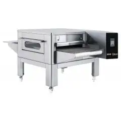 FOUR À TUNNEL À GAZ POUR PIZZA - Mod. C/80 GAS - Modulaire et empilable - En acier inoxydable - Dimensions de la chambre L 80 x P 110 x H 10 cm - Puissance 22,6 kW