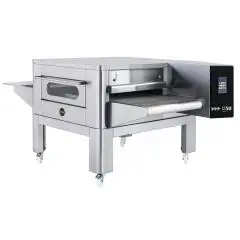 FOUR À TUNNEL ÉLECTRIQUE POUR PIZZA - Mod. C/50 - Modulaire et empilable - En acier inoxydable - Dimensions de la chambre L 50 x P 75 x H 10 cm - Puissance 14,2 kW