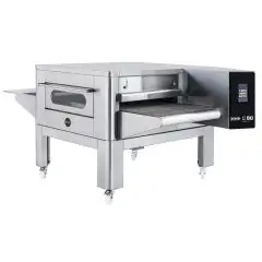 FOUR À TUNNEL ÉLECTRIQUE POUR PIZZA - Mod. C/80 - Modulaire et empilable - En acier inoxydable - Dimensions de la chambre L 80 x P 110 x H 10 cm - Puissance 24,4 kW