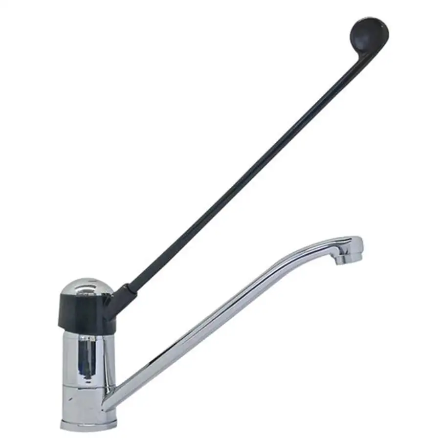 SUS304 Robinet de lavabo froid simple en acier inoxydable noir mat mélangeur à froid grue mélangeur de cuisine